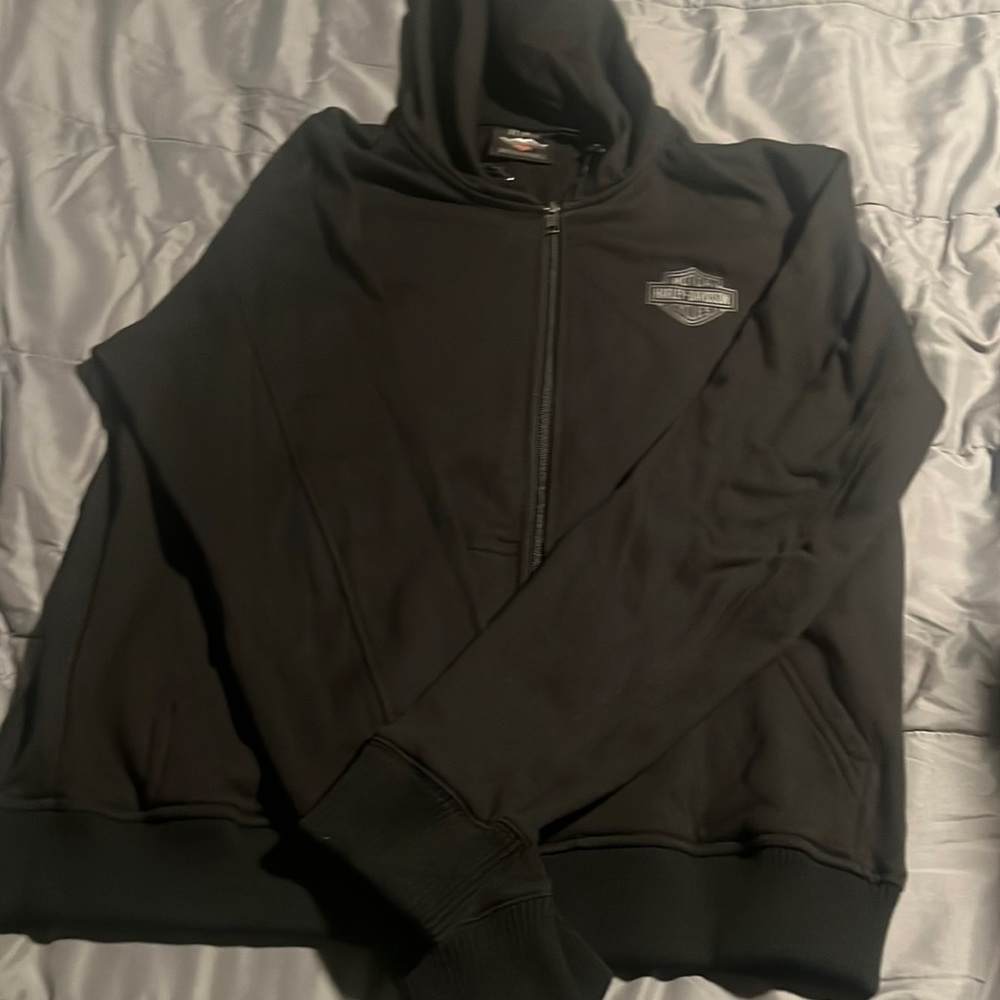 Harley Davidson Black Hoody NWOT XL